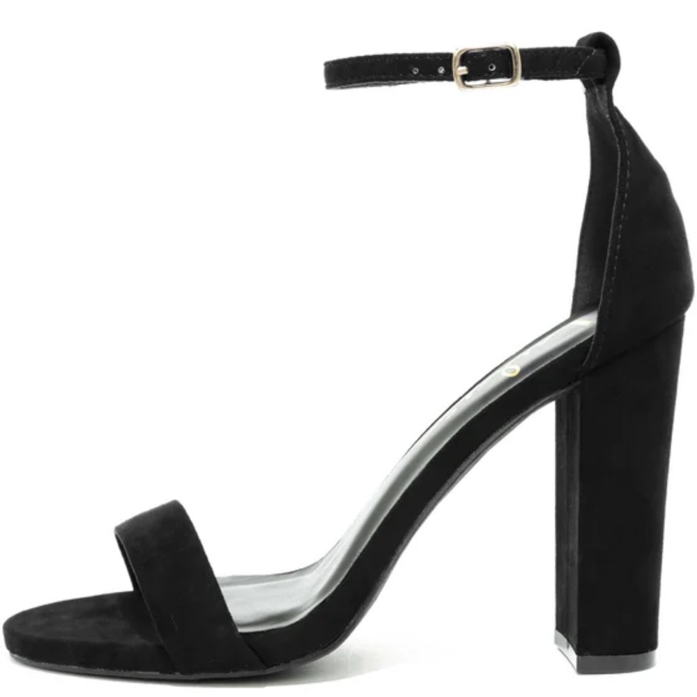 Black block heels size 9